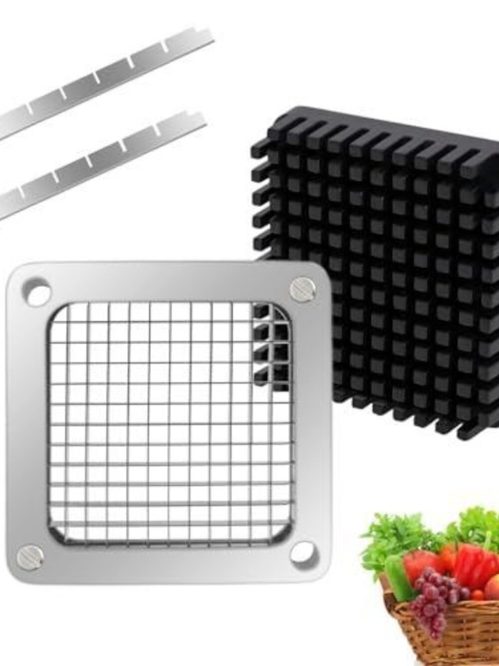 1/4‘’Replacement Chopper Blade,Commercial Vegetable Chopper Dicer Stainless Stee